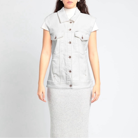 GARCIA Ivory Denim NWT Vest Jacket - Picture 2 of 6